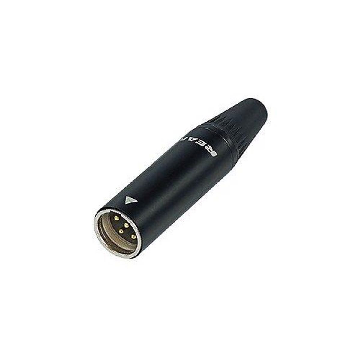 REAN Mini XLR han kabelstik 4-pol, sort hus