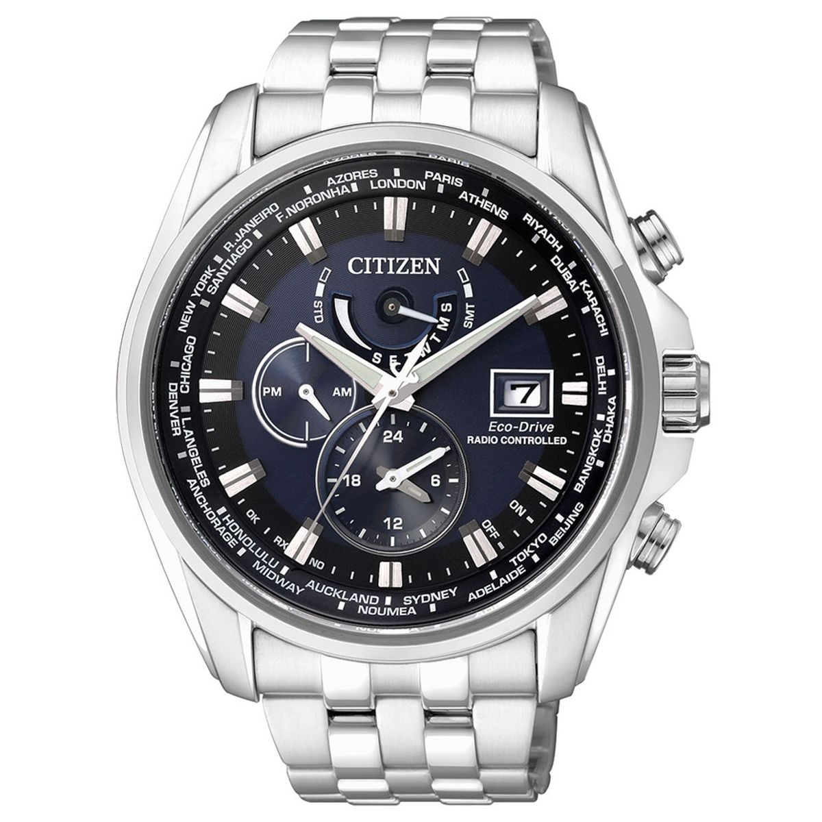 Citizen AT9030-55L Herreur Ur med Radiostyring