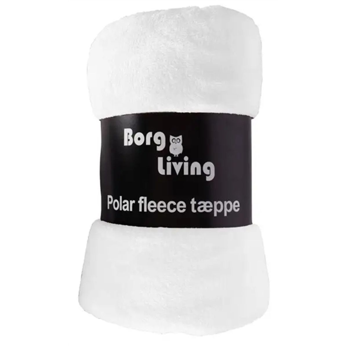 Fleece tæppe - Hvidt - 150x200 cm - Blødt og lækkert sofatæppe - Borg Living