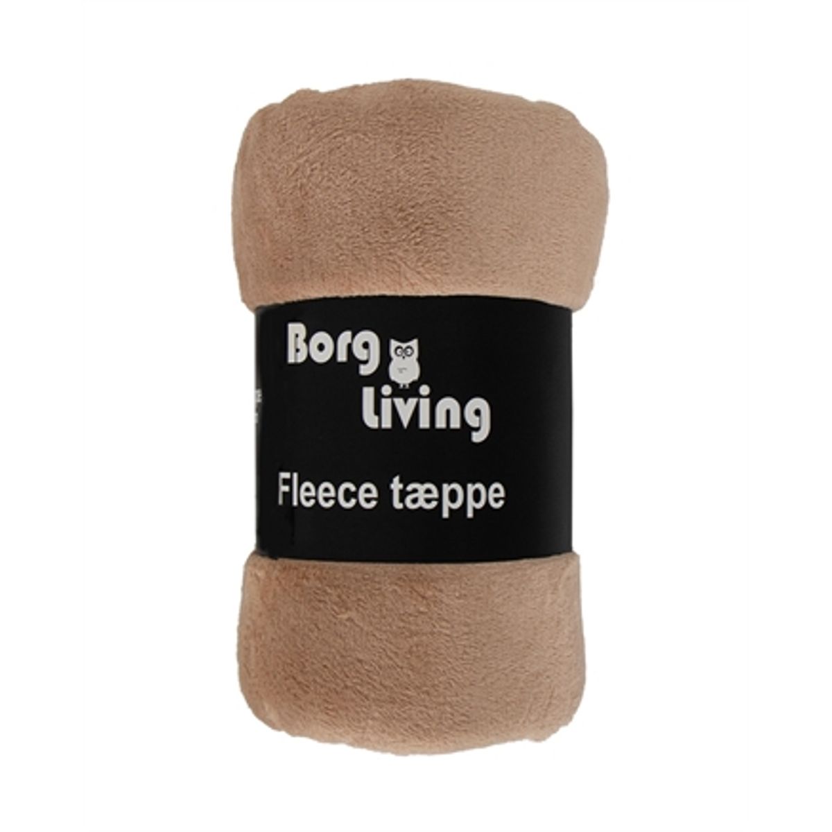 Fleece tæppe - Lysebrun - 150x200 cm - Blødt og lækkert sofatæppe - Borg Living