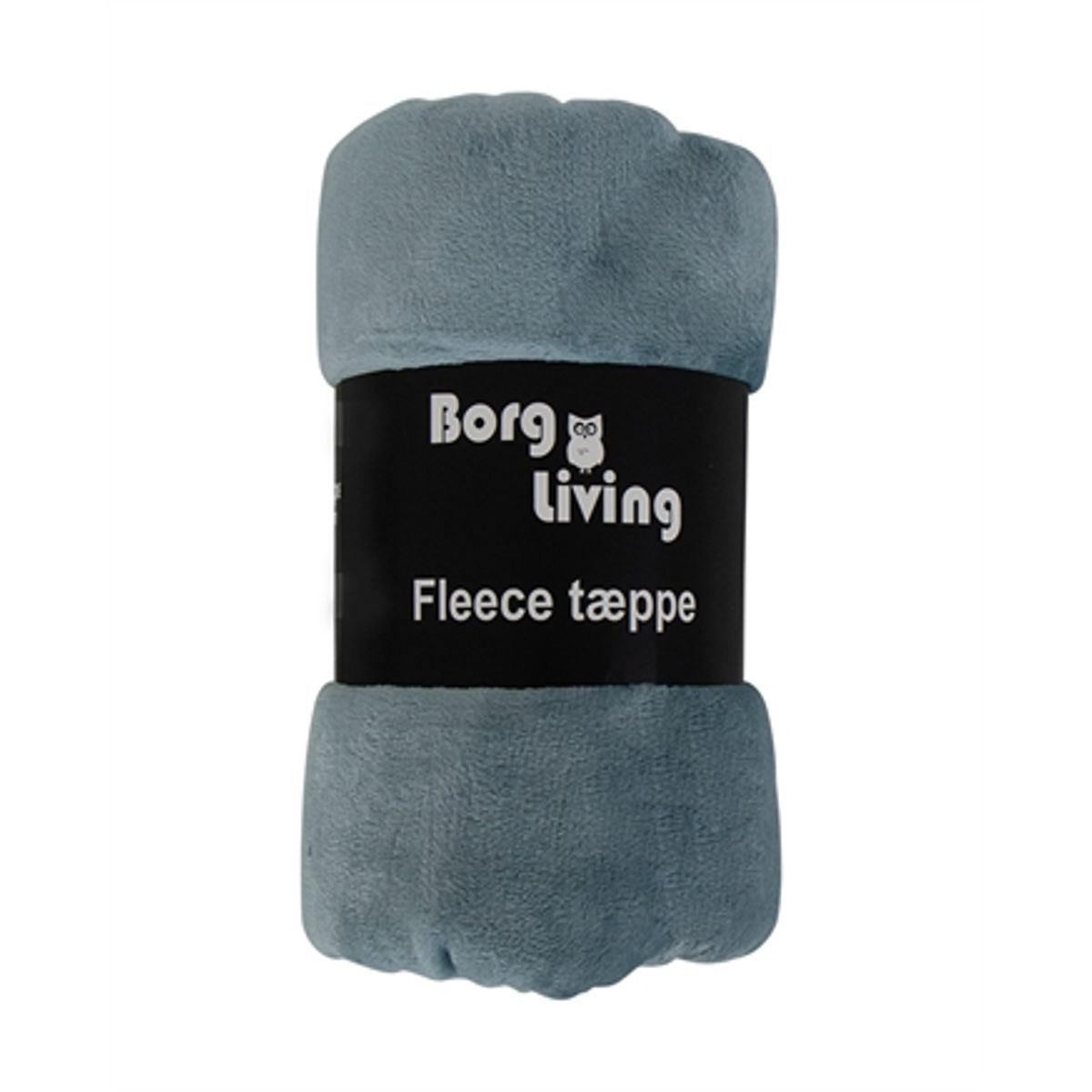 Fleece tæppe - Støvet blå - 150x200 cm - Blødt og lækkert sofatæppe - Borg Living