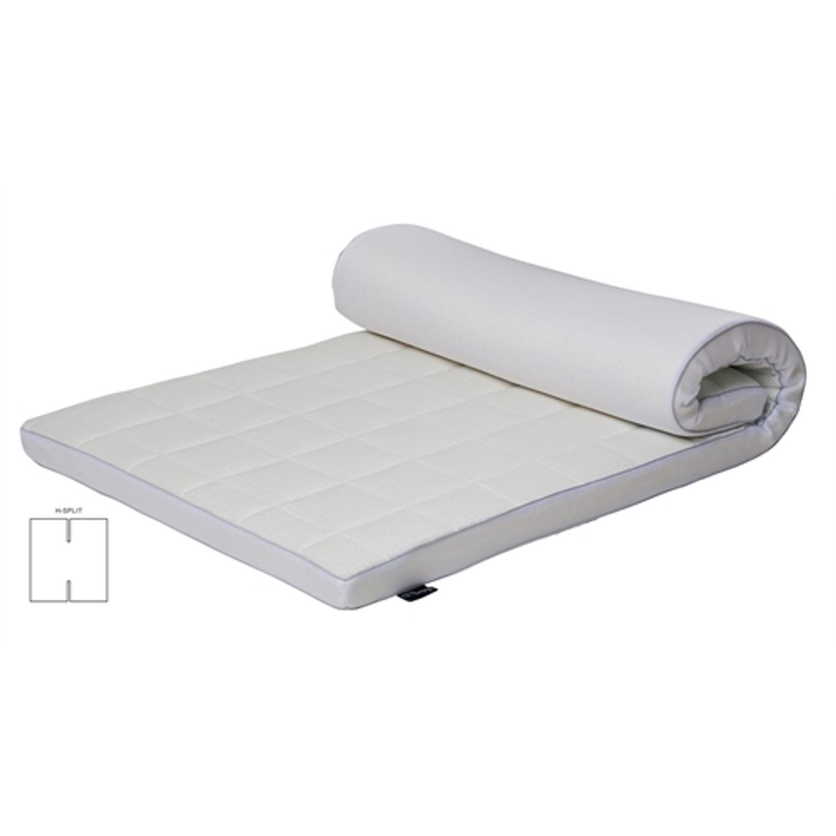 Naturlatex H-split topmadras - 180x200 cm - 7 cm høj - 100% Talalay naturlatex - Nature By Borg