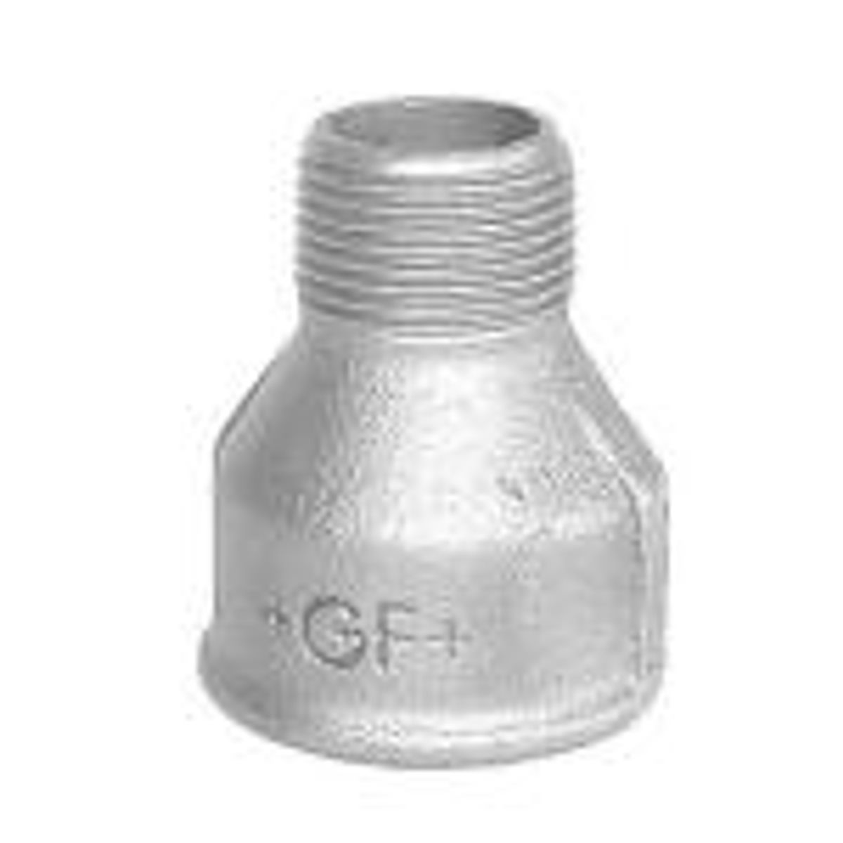 Georg Fischer spidsmuffe galvaniseret 1.1/2 - 1'' muffe - nippel