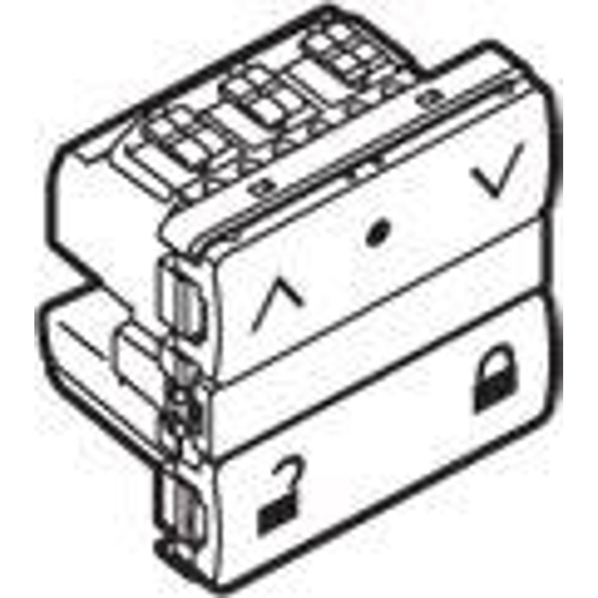 LK IHC ® Wireless jalousi afbryder m/lås hvid