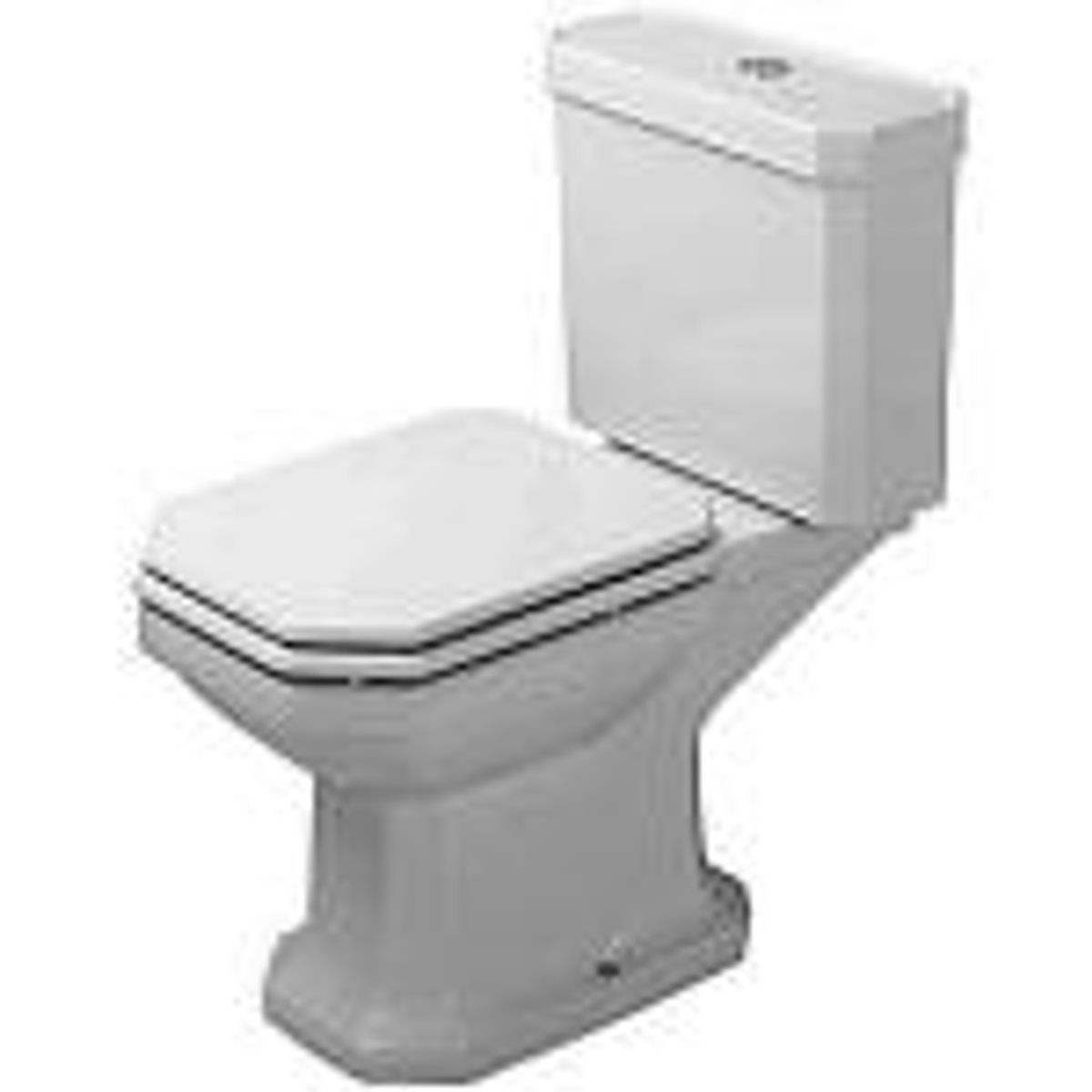 Duravit 1930 serien gulvtoilet med S-lås 355x665mm. Uden cisterne. WonderGliss