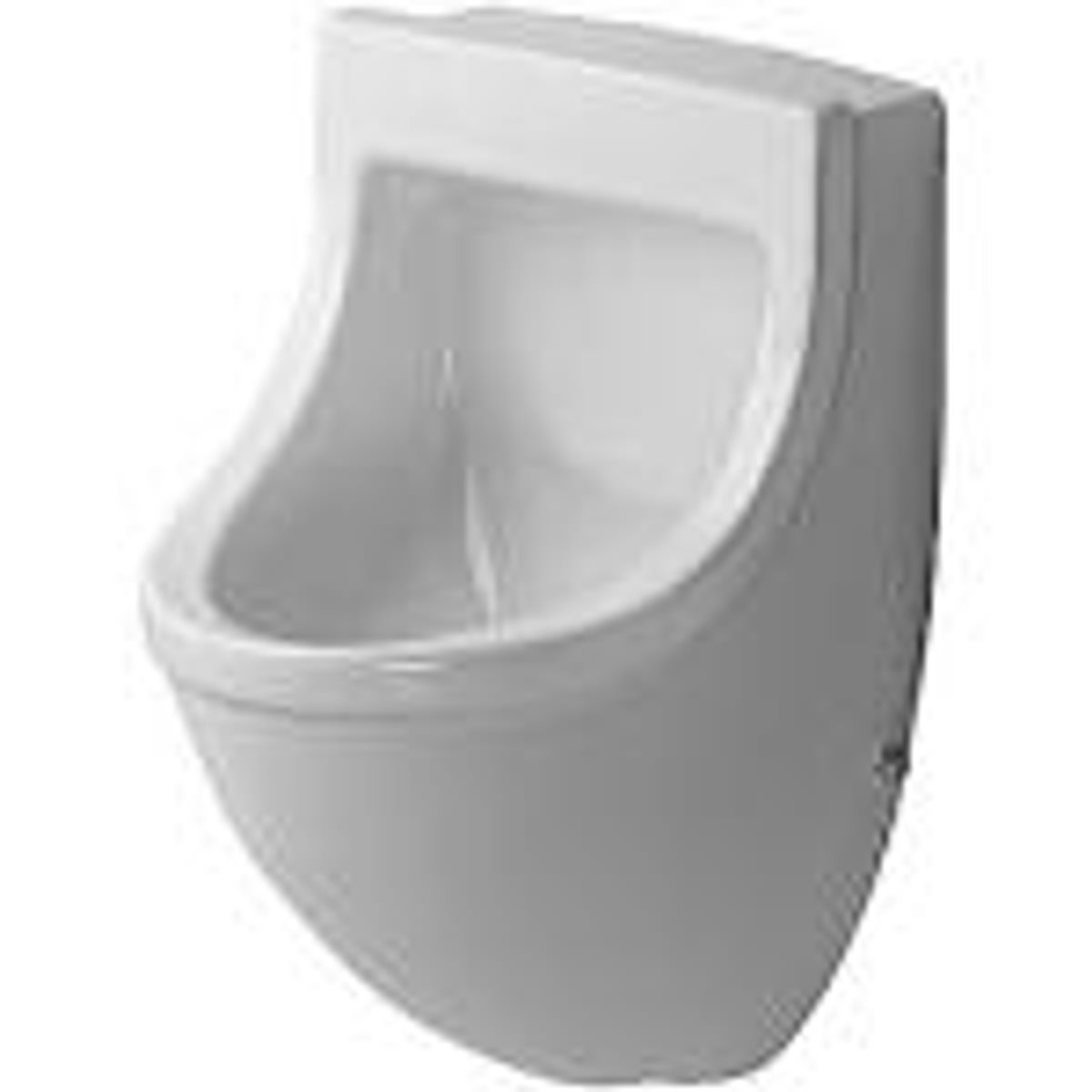 Duravit Starck 3 Urinal. Vandtilslutning bagfra. Wondergliss Hvid