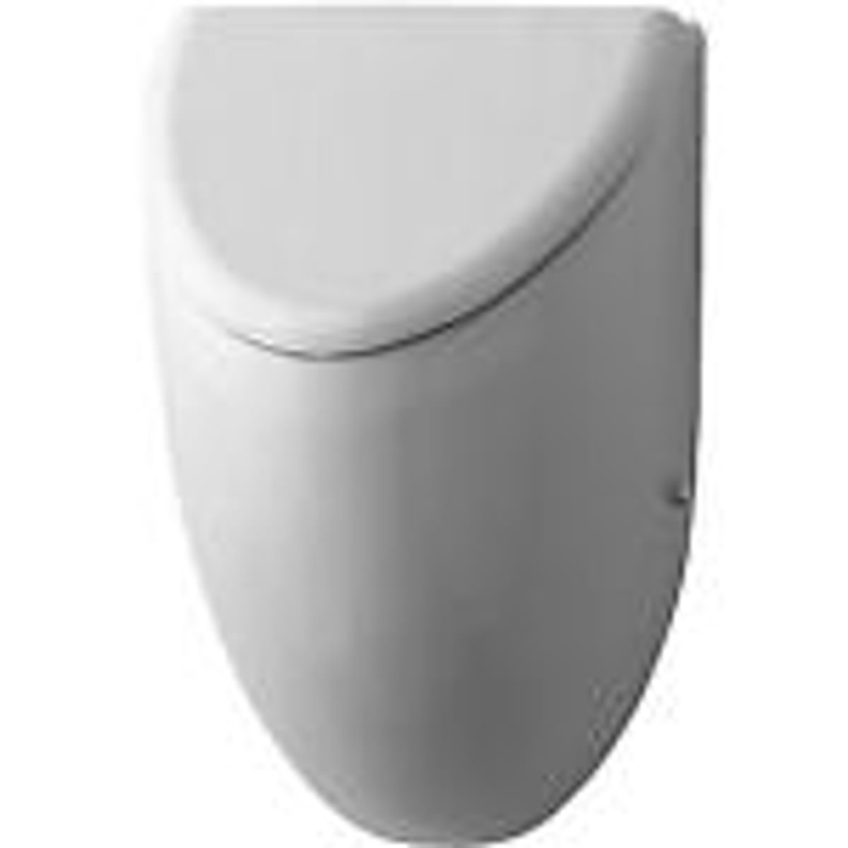 Duravit Fizz Urinal. Vandtilslutning bagfra. Model til låg. Med flue