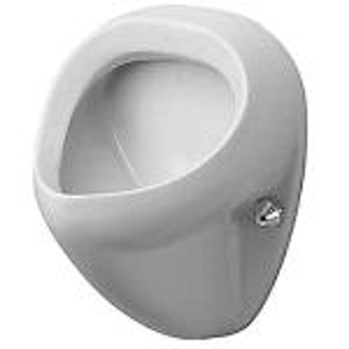 Duravit Bill Urinal. Vandtilslutning bagfra. Med flue. Hvid