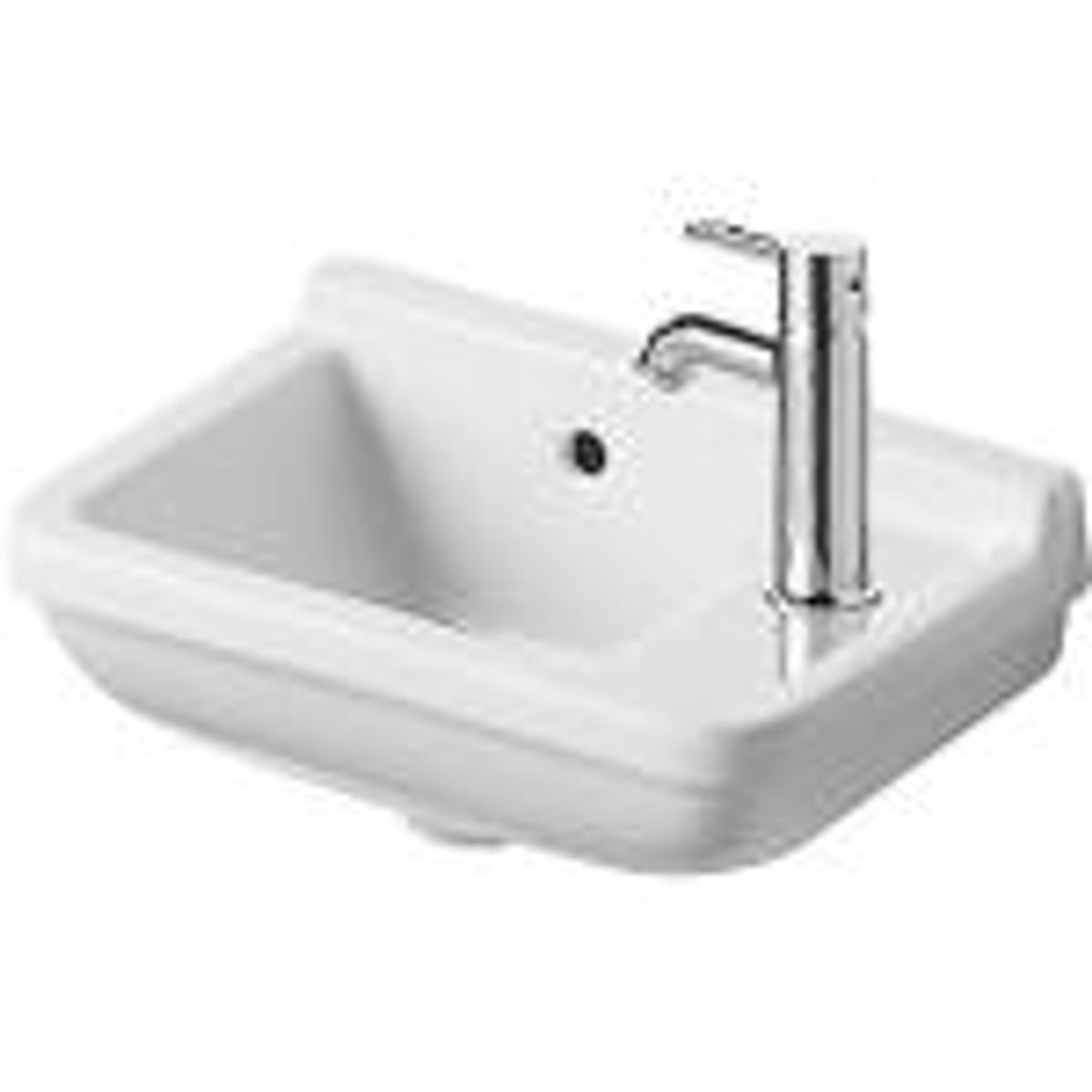 Duravit Starck 3 håndvask 400x260 mm. Hanehul til højre