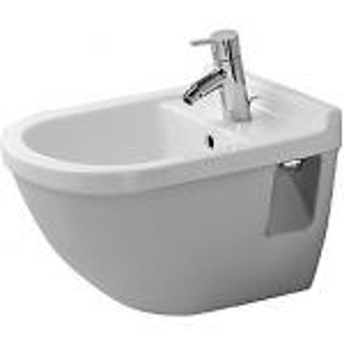 Duravit Starck 3 bidet, 360x560 mm, væghængt, med Wondergliss