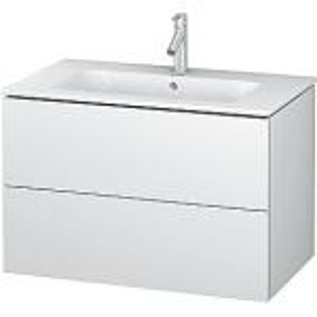 Duravit L-Cube vaskeskab med 2 skuffer. 1020 x 481 mm. Hvid højglans. Passer til vask 635412000