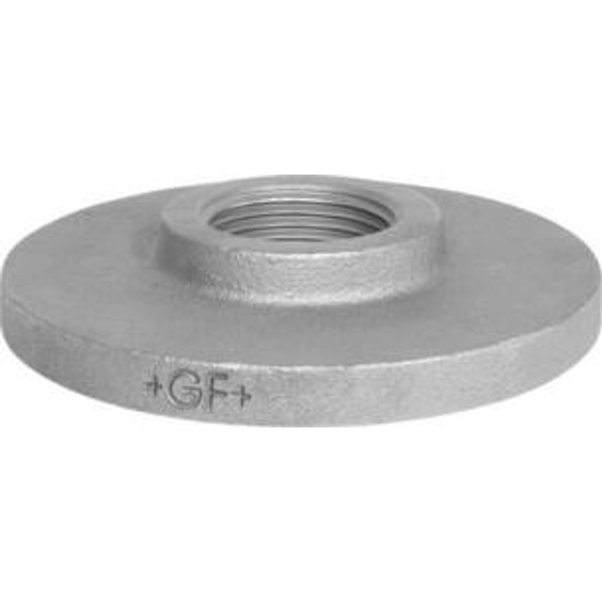 1 1/2" Sort flange med gevind