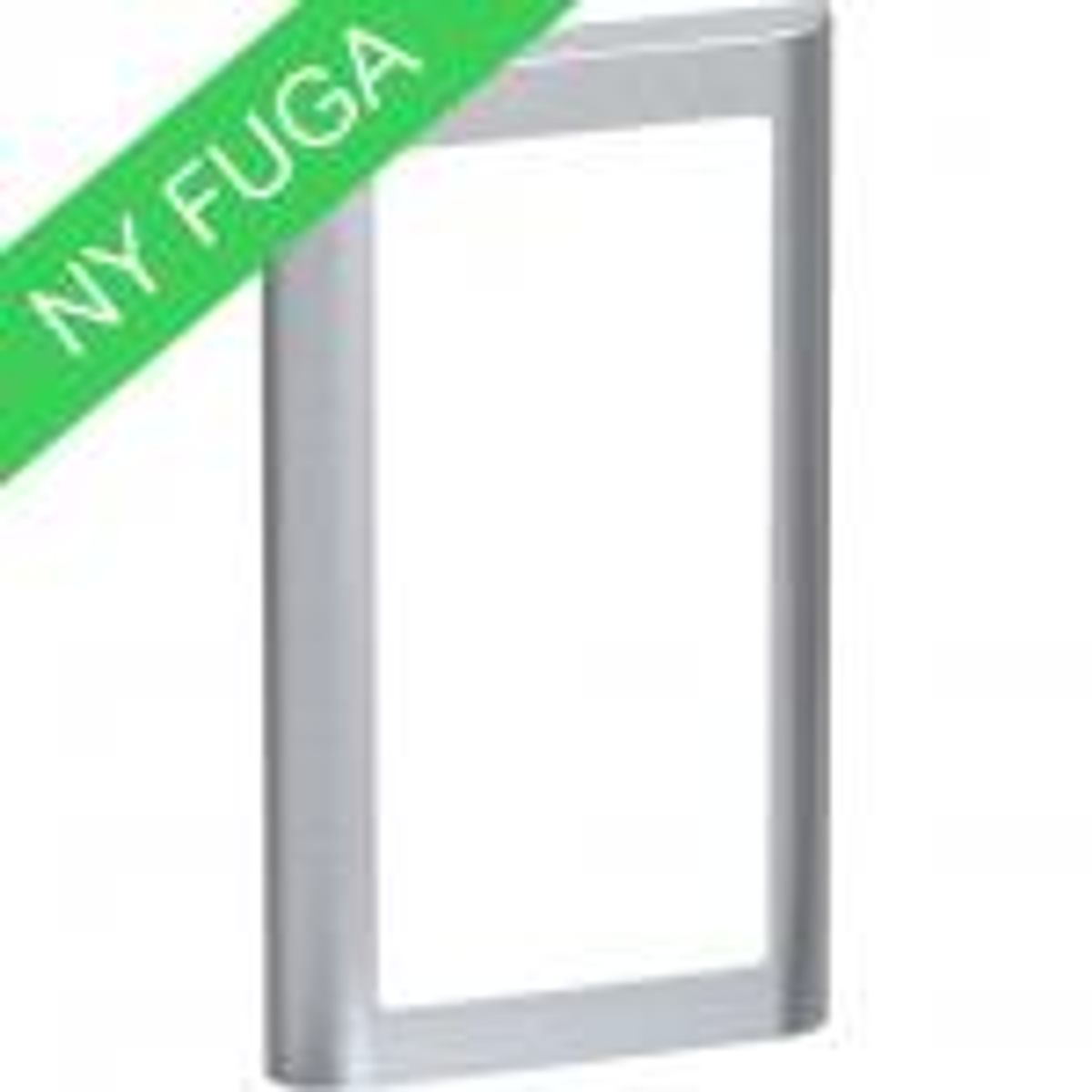 LK FUGA ® Design Ramme 63 Soft, 2 modul lodret, stålmetallic