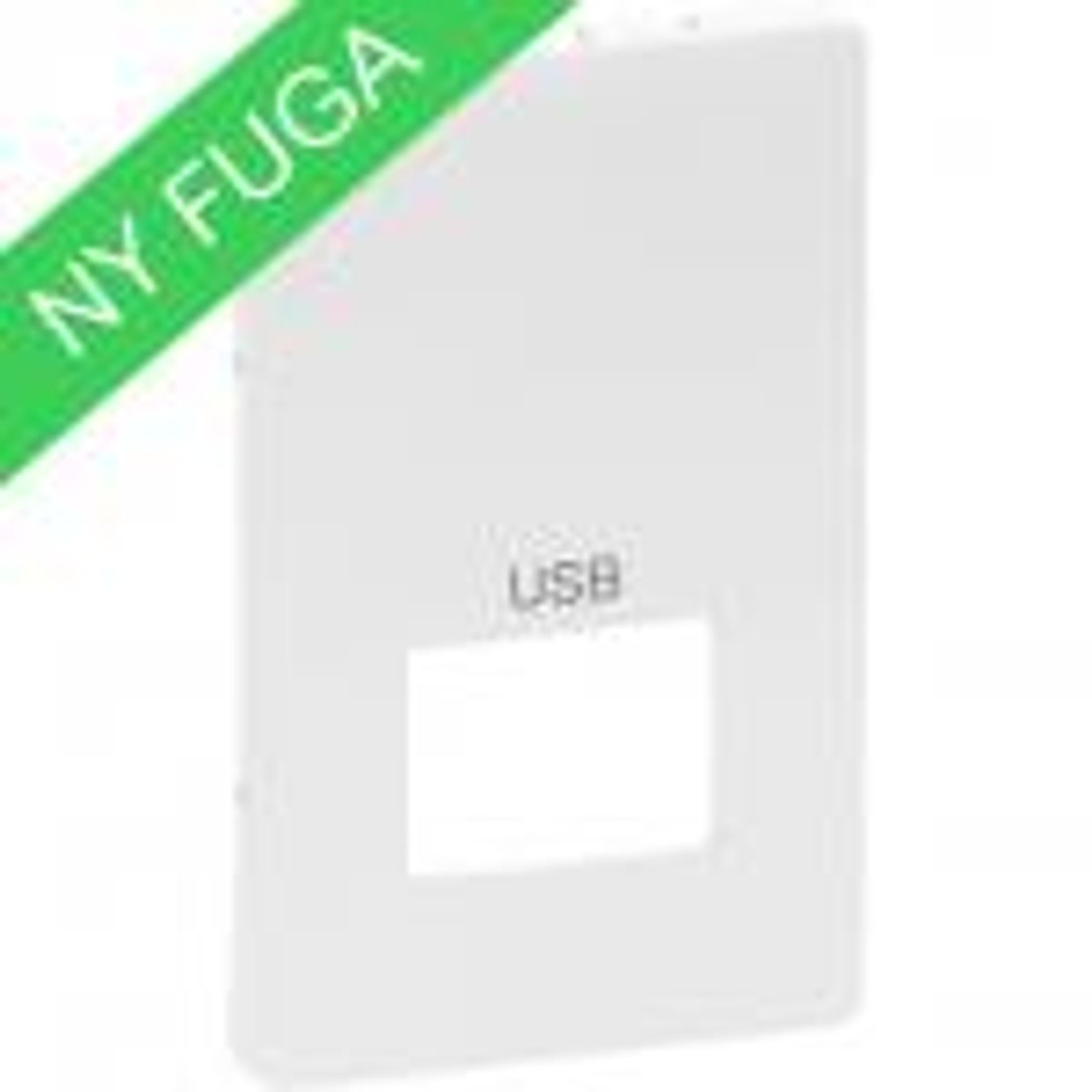 LK FUGA ® Afdækning f/USB udtag 1,5 modul, hvid