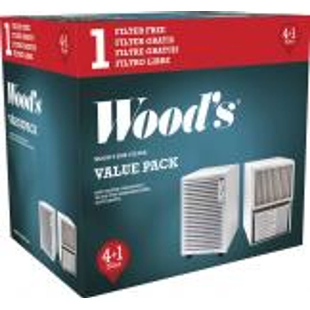 Wood's SMF-filter uden ramme 5-Pack