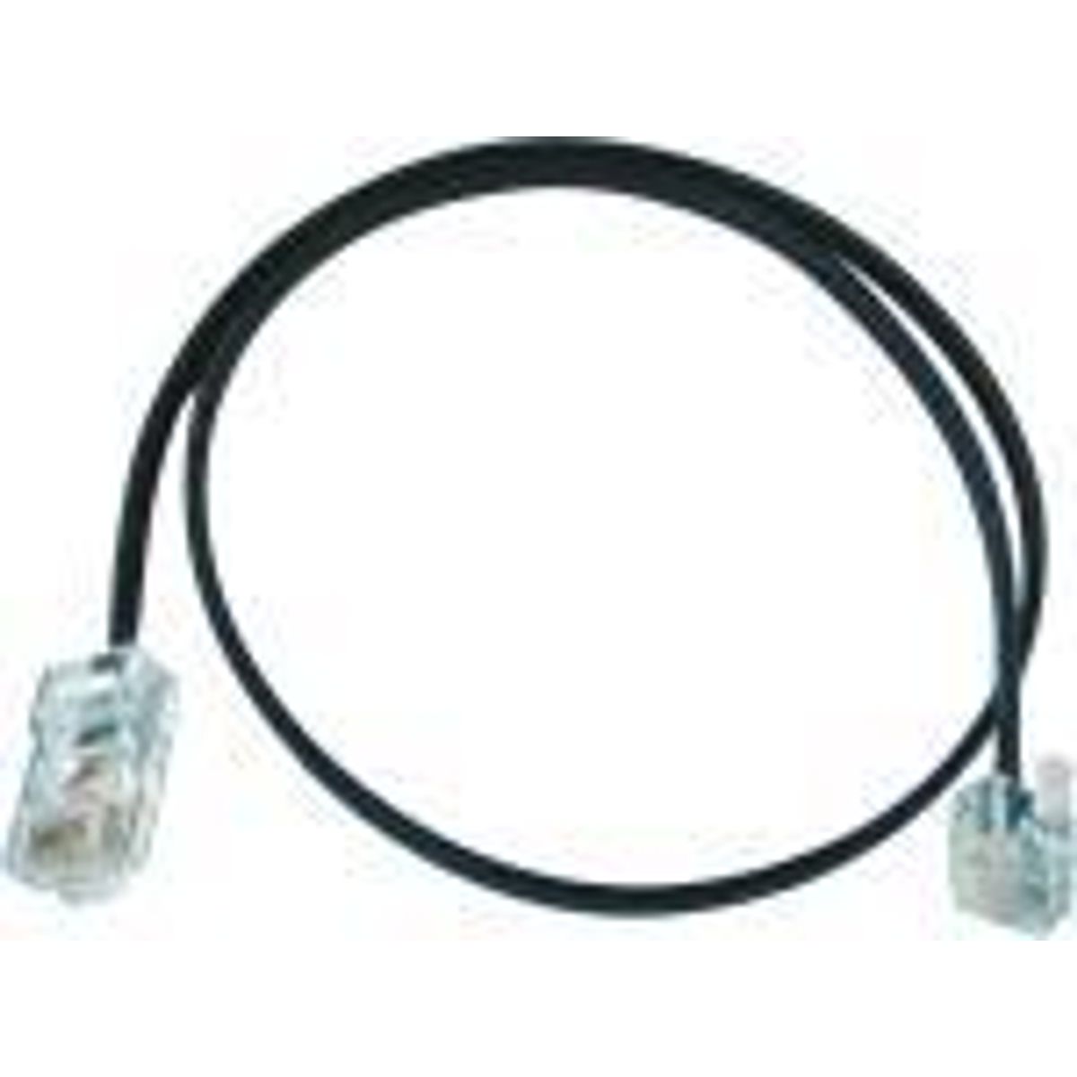 Patchkabel Rj11-rj45 10,0m Sort