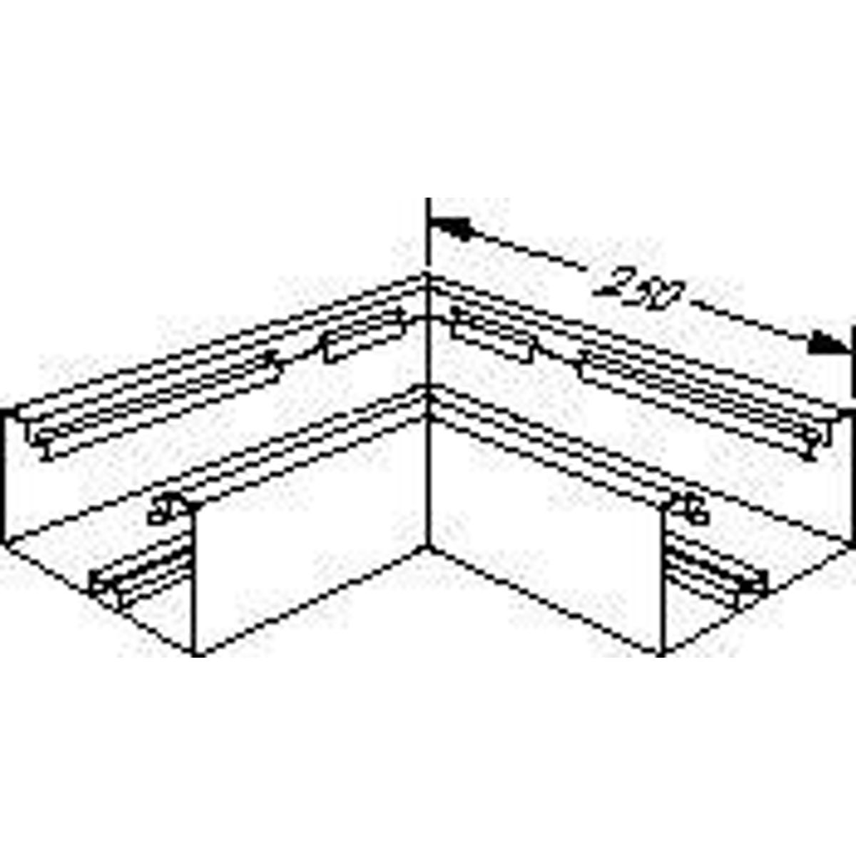 Fladvinkel F/br70130 Perlehvid L8775