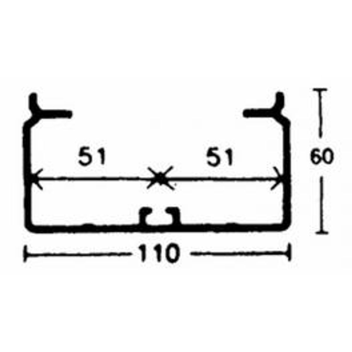 Tehalit Kanalbund Fb60110 Perlehvid, (60x110)