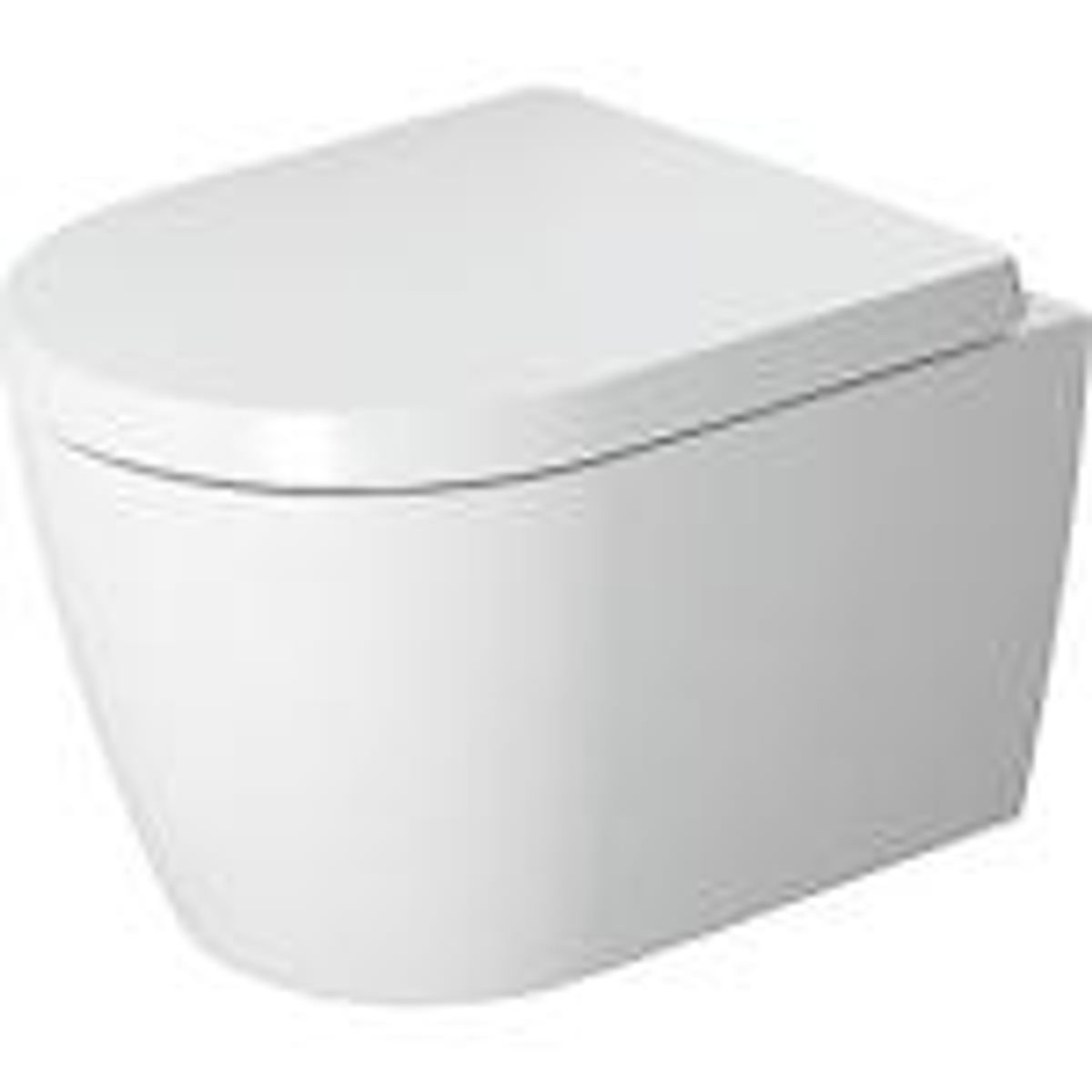 Duravit ME by Starck compact vægtoilet 370x480mm Rimless, skjult montering HygieneGlaze