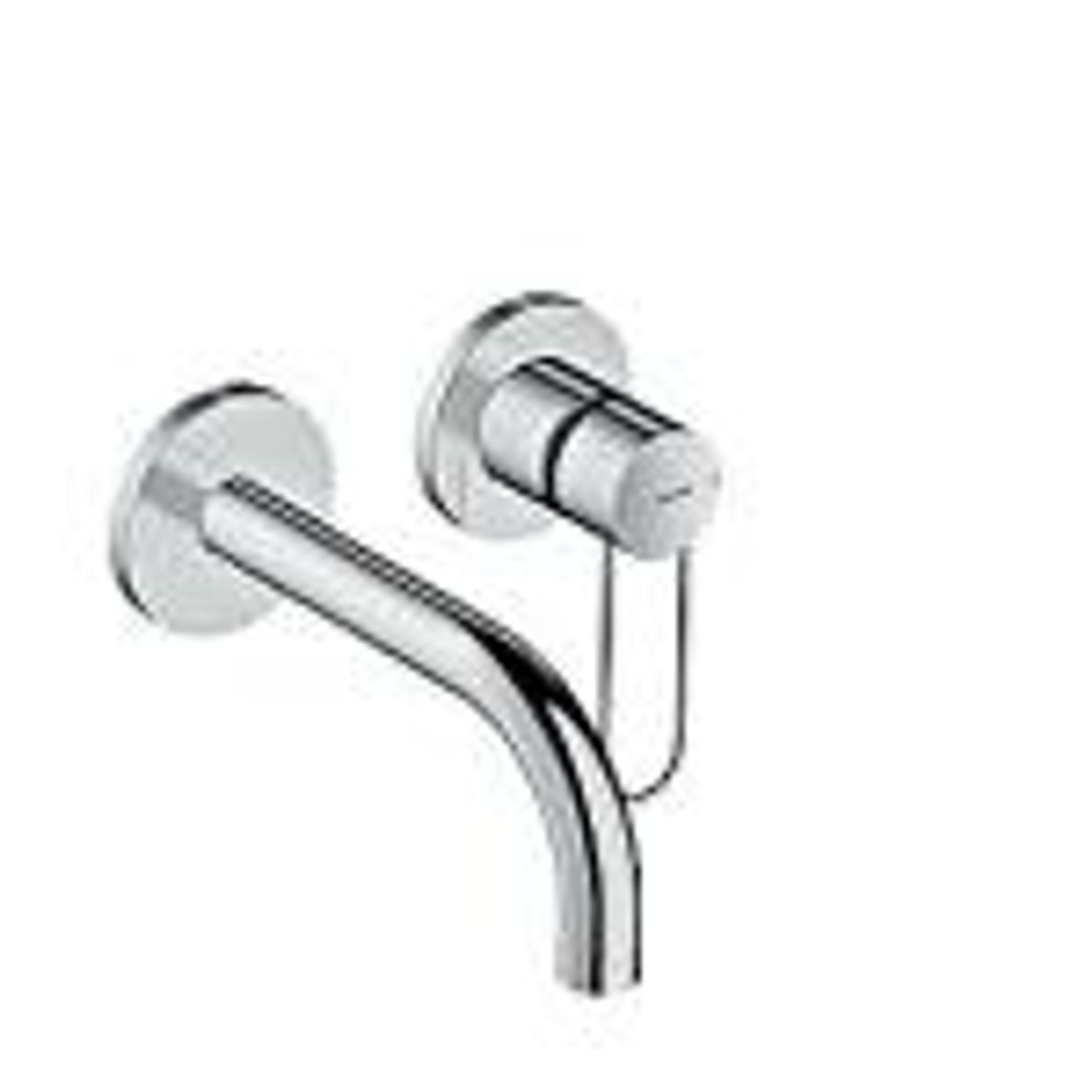 hansgrohe AXOR Uno håndvaskarmatur til væg 2-huls indbygning 165mm tud, krom