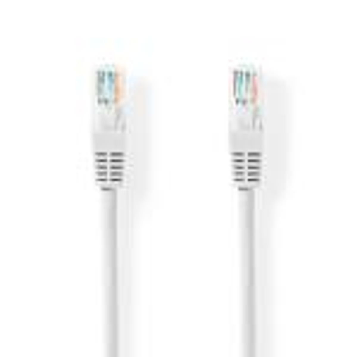 Cat 5e kabel | UTP | RJ45 (8P8C) Hanstik | RJ45 (8P8C) Hanstik | 10.0 m | Runde | PVC | Hvid | Mærke