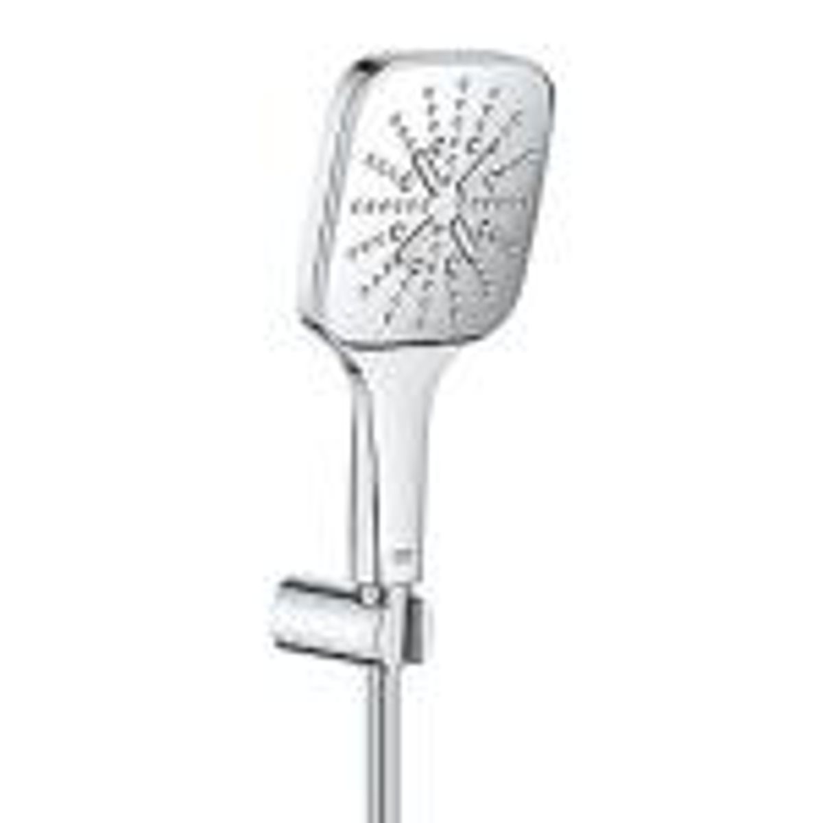 GROHE Rainshower SmartActive CUBE håndbrusersæt med håndbruser, vægholder, Silverflex bruserslange 1.500mm