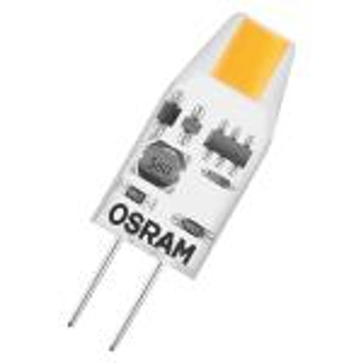 Osram LED Pin Micro 1W/827, (100 lumen) G4 12v, ikke dæmpbar, stiftpære, (=10W)