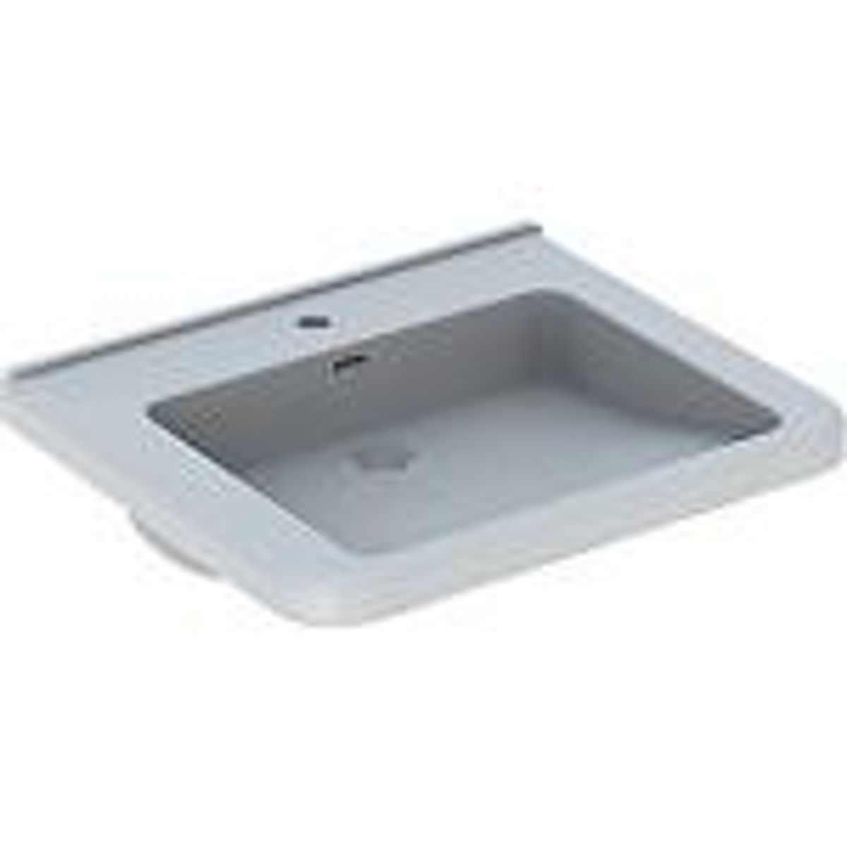 Geberit Renova comfort square håndvask 650x550x155mm hvid