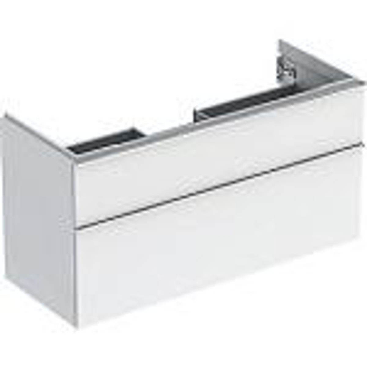 Geberit Icon vaskeskab 1184x476x615mm 2skuffer hvid