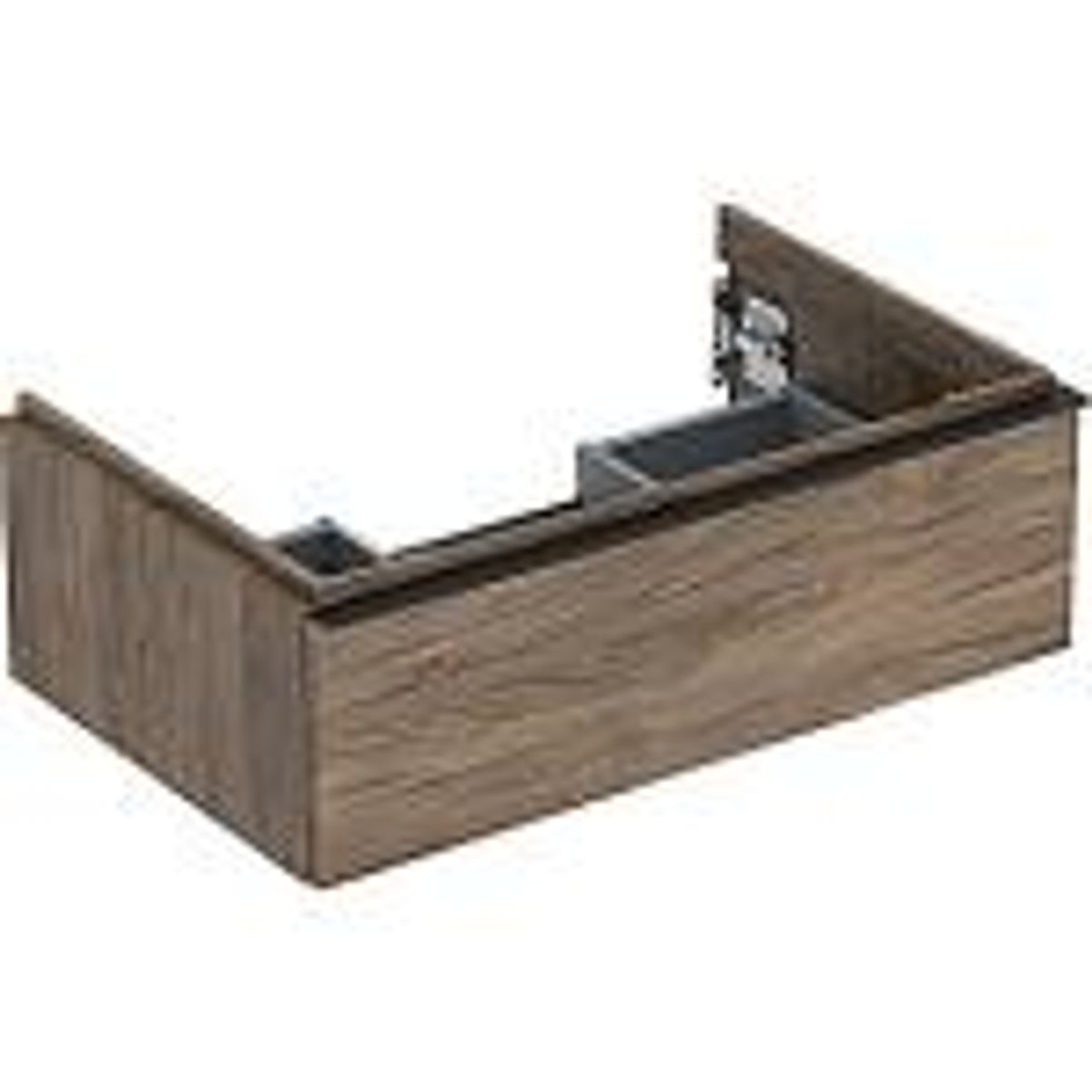 Geberit Icon vaskeskab 740x476x247mm 1skuffe nøddetræ hickory