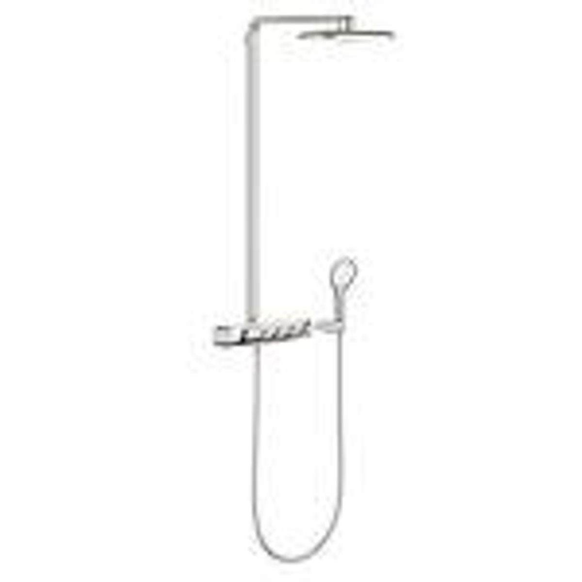 GROHE Rainshower SmartControl termostatarmatur med hoved & håndbruser. Moon white