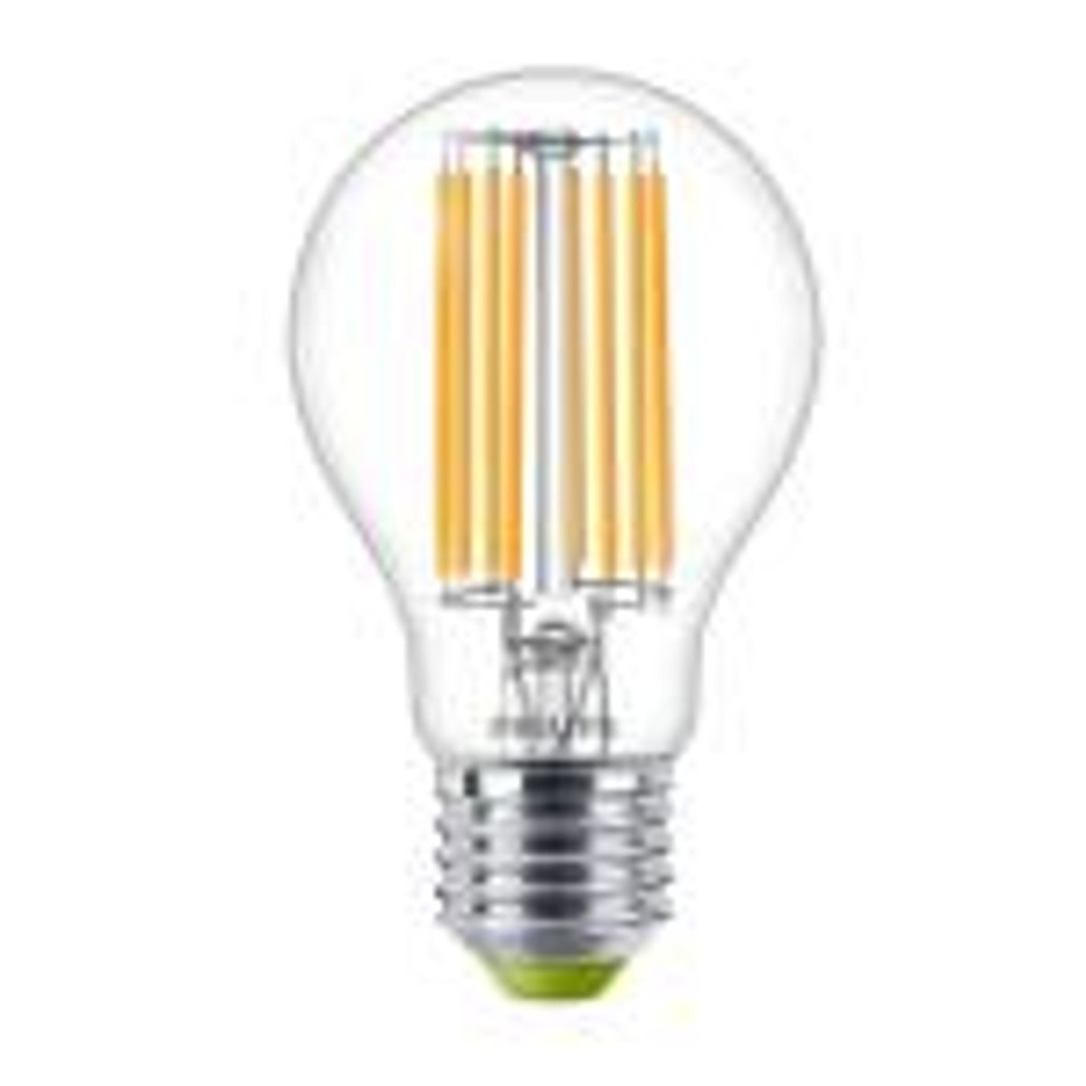 Philips master ultra efficient led standard 4w (60w) e27 830 a60 klar glas