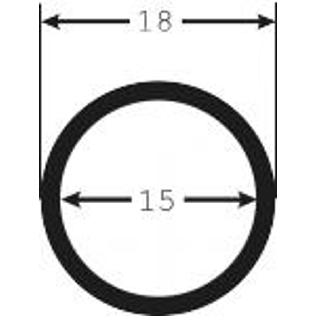 Spiralslange Sort 15/18mm Indv./udv.