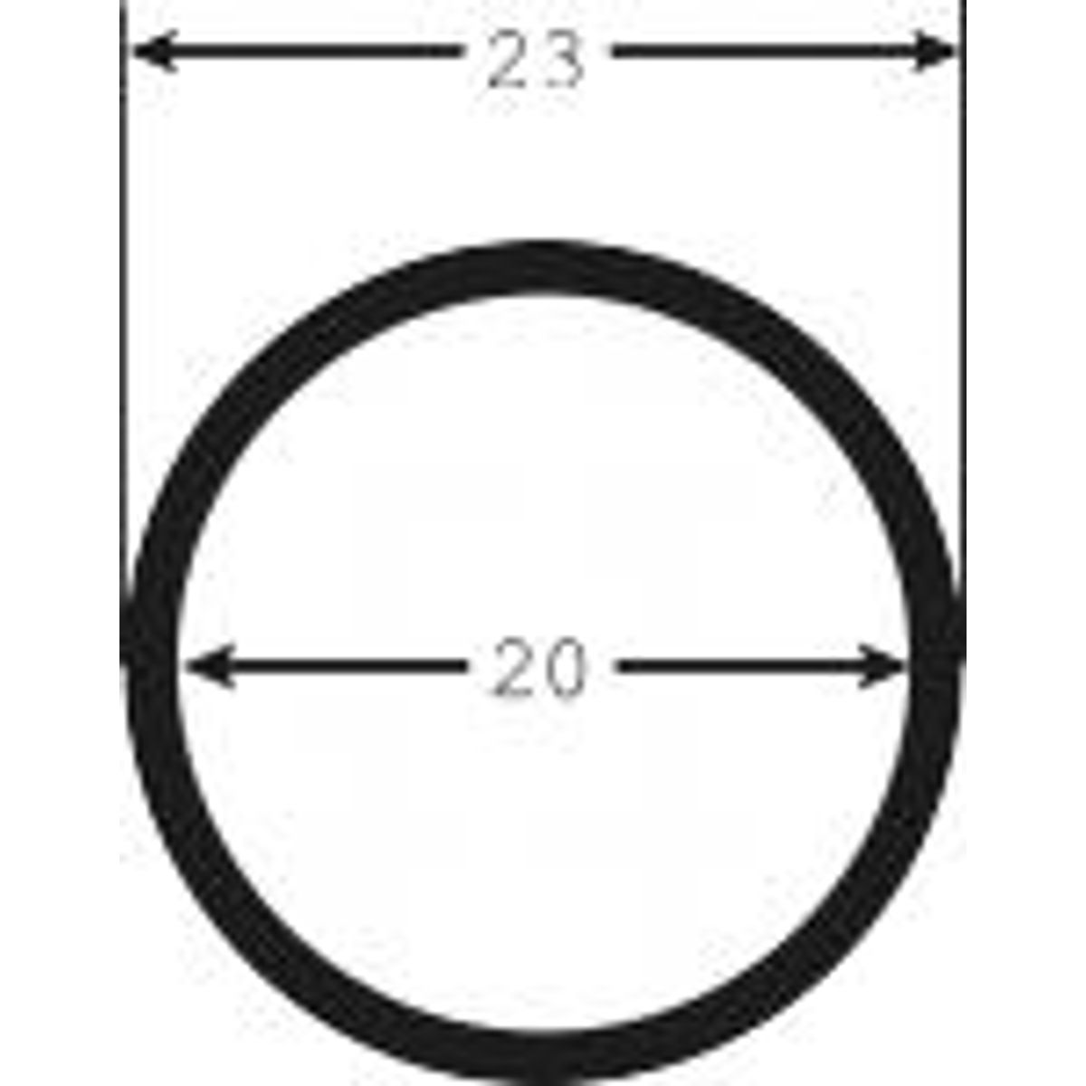 Spiralslange Sort 20/23mm Indv./udv.