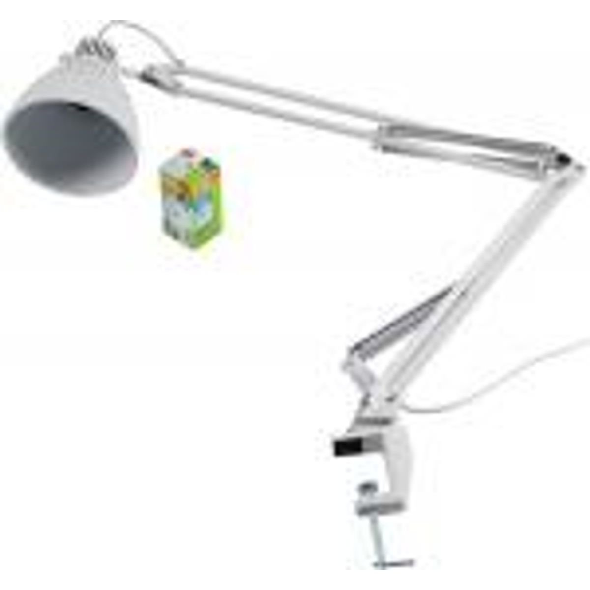 Luxo L-1 bordlampe 11W/827, hvid, fatning E27, inkl. bordbeslag.