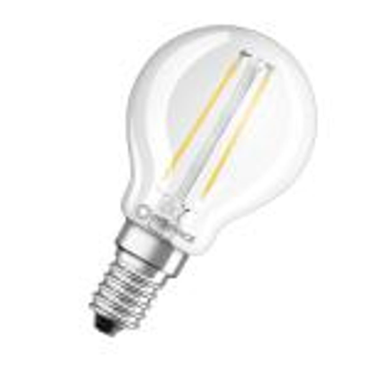 LEDVANCE LED Krone E14, 2,5w/827 - Varm hvid, (250 lumen), ikke dæmpbar, filament (=25w)