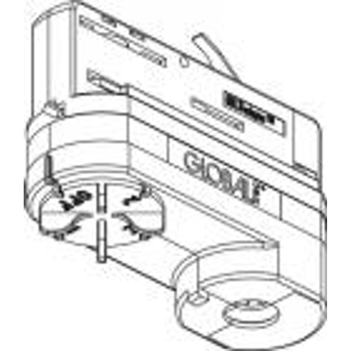 GLOBAL ADAPTOR U3 MED TILBEHØR SORT MAX 10 KILO