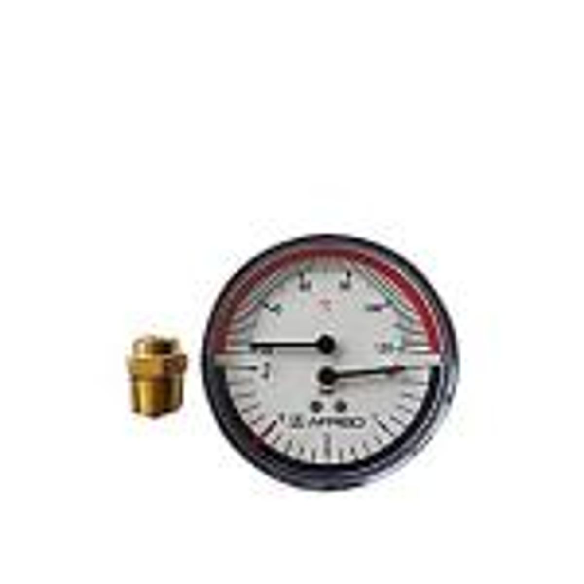 Termo/manometer 1/2xø80 0-4 bar/20-120 °c