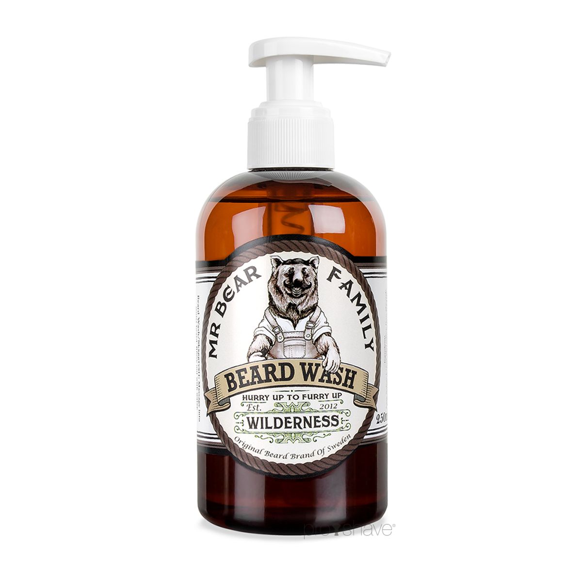 Mr. Bear Skægshampoo, Beard Wash, Wilderness, 250 ml.