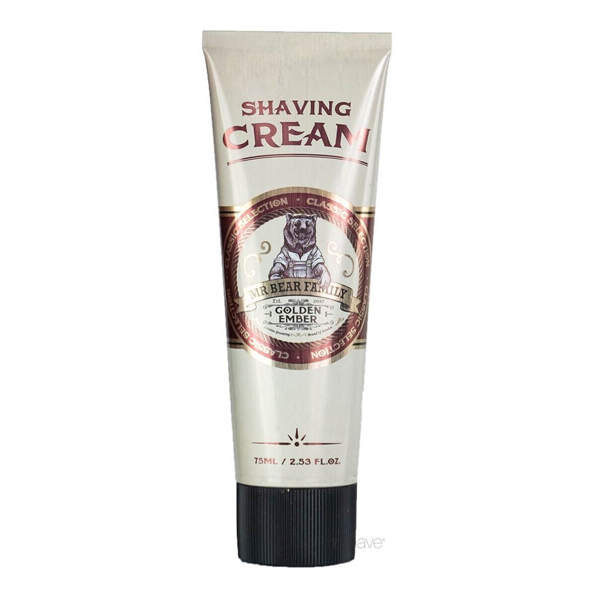 Mr. Bear Shaving Cream, Golden Ember, 75 ml.