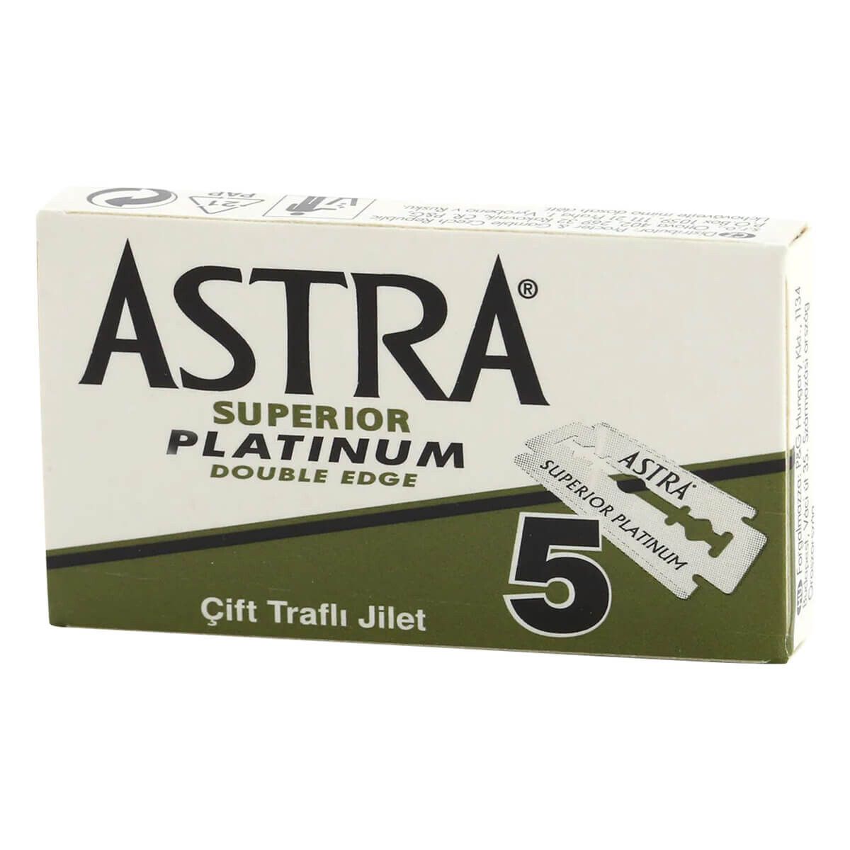 Astra Superior Platinum DE-Barberblade, 2x5 stk. (10 stk.)