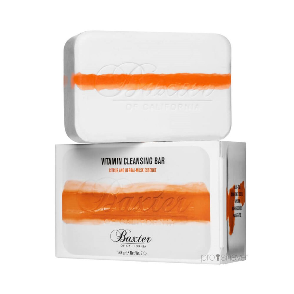 Baxter Of California Vitamin Cleansing Body Bar, Citrus & Herbal musk, 198 gr.