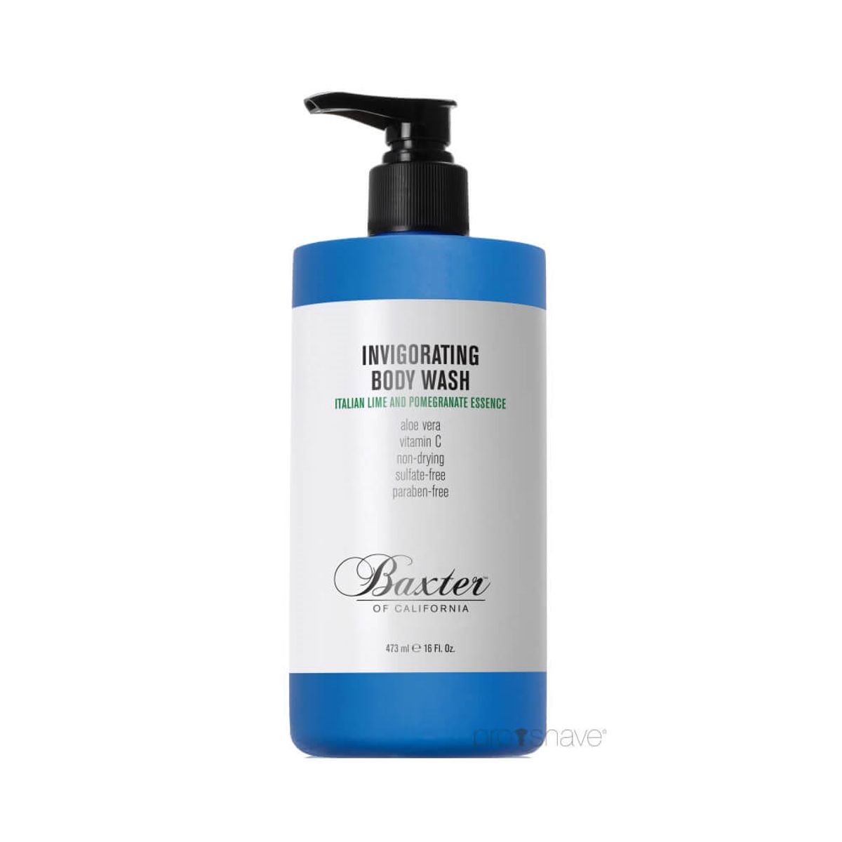 Baxter Of California Invigorating Body Wash, Lime & Granatæble, 473 ml.