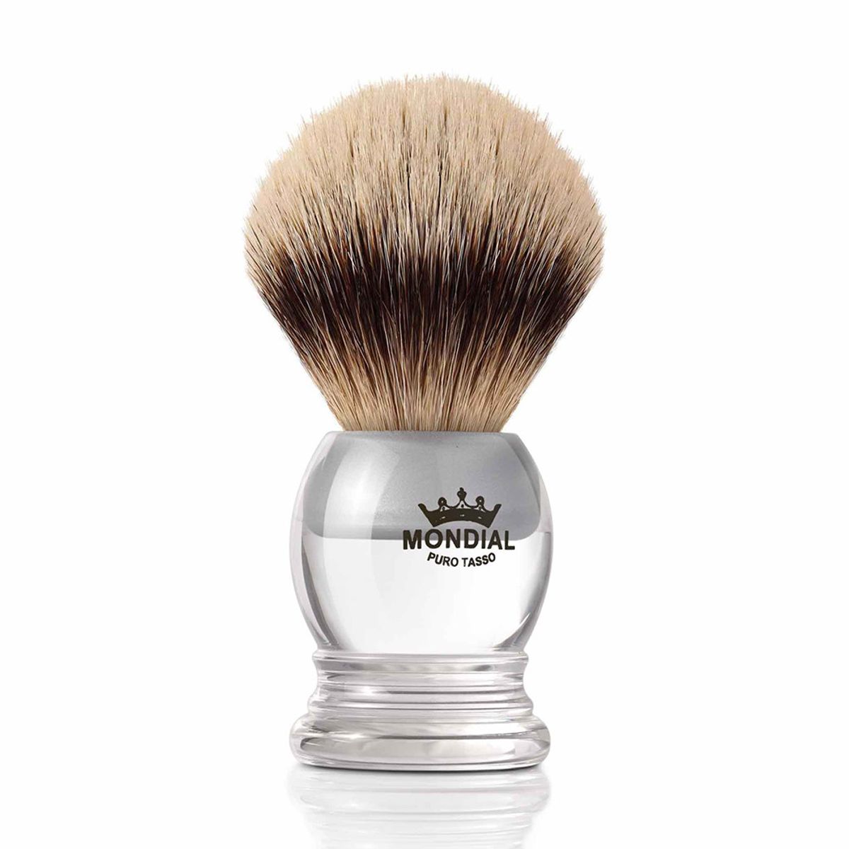 Mondial Silvertip Badger Barberkost, Crystal, 22 mm, Plexiglas