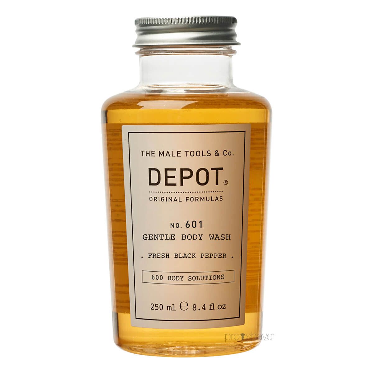 Depot Gentle Body Wash, Fresh Black Pepper, No. 601, 250 ml.