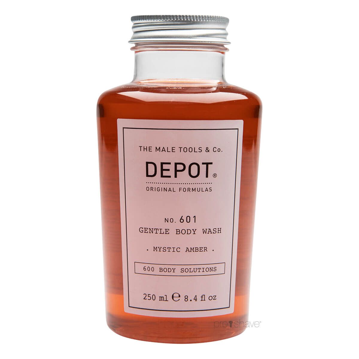 Depot Gentle Body Wash, Mystic Amber, No. 601, 250 ml.