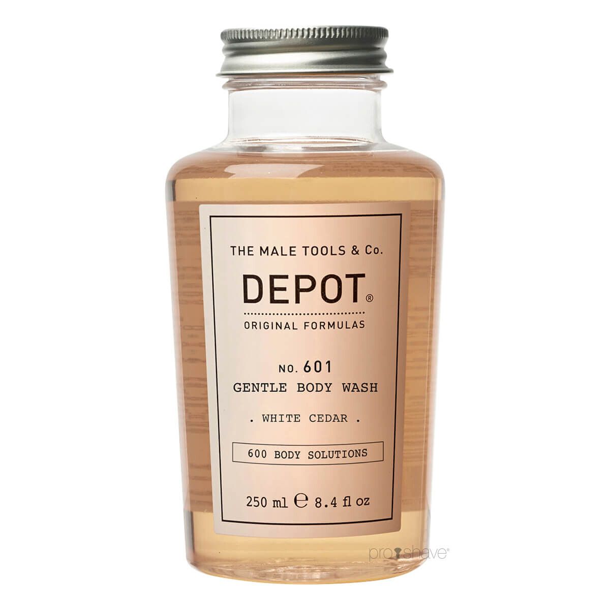 Depot Gentle Body Wash, White Cedar, No. 601, 250 ml.