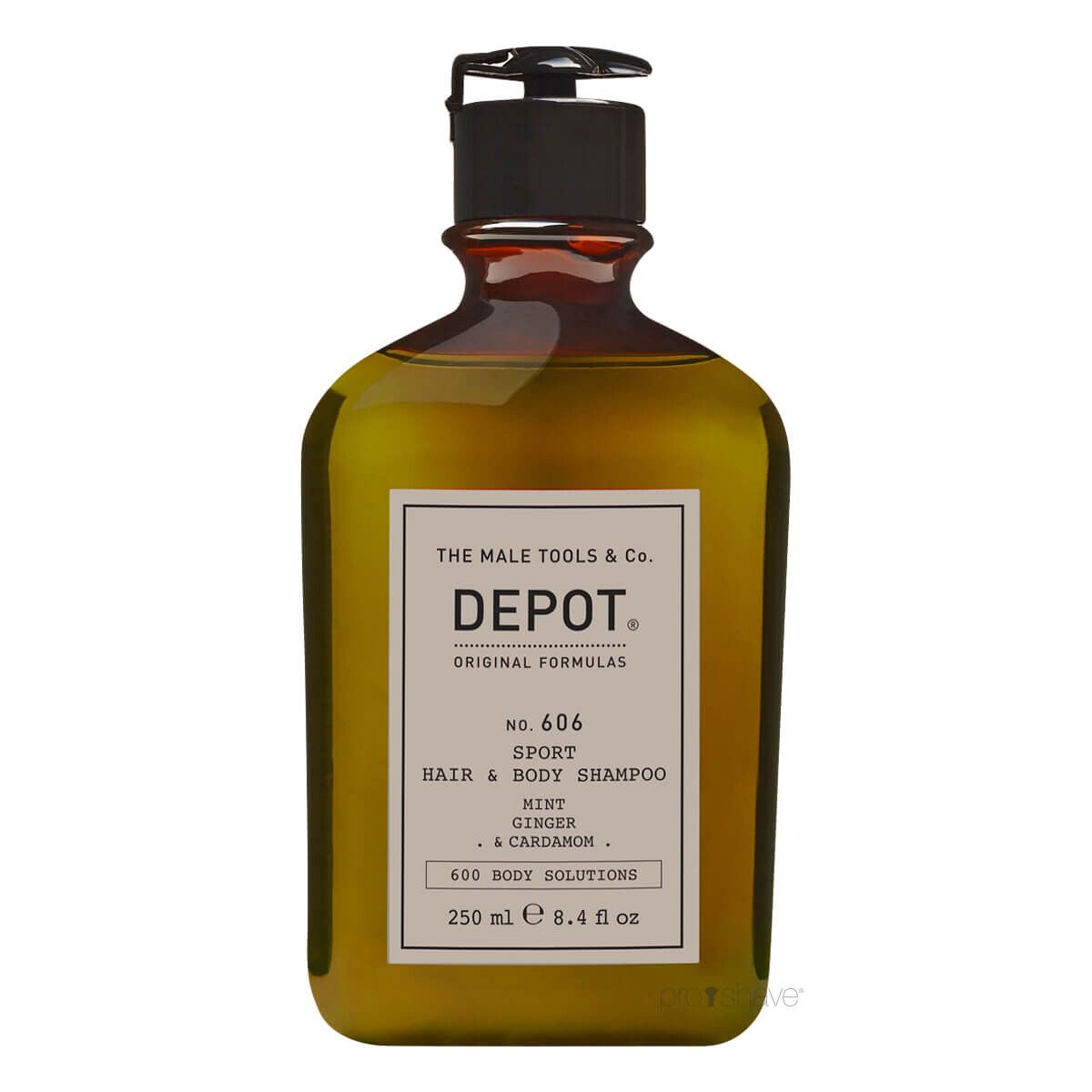 Depot Sport Hair & Body Shampoo, No. 606, 250 ml.