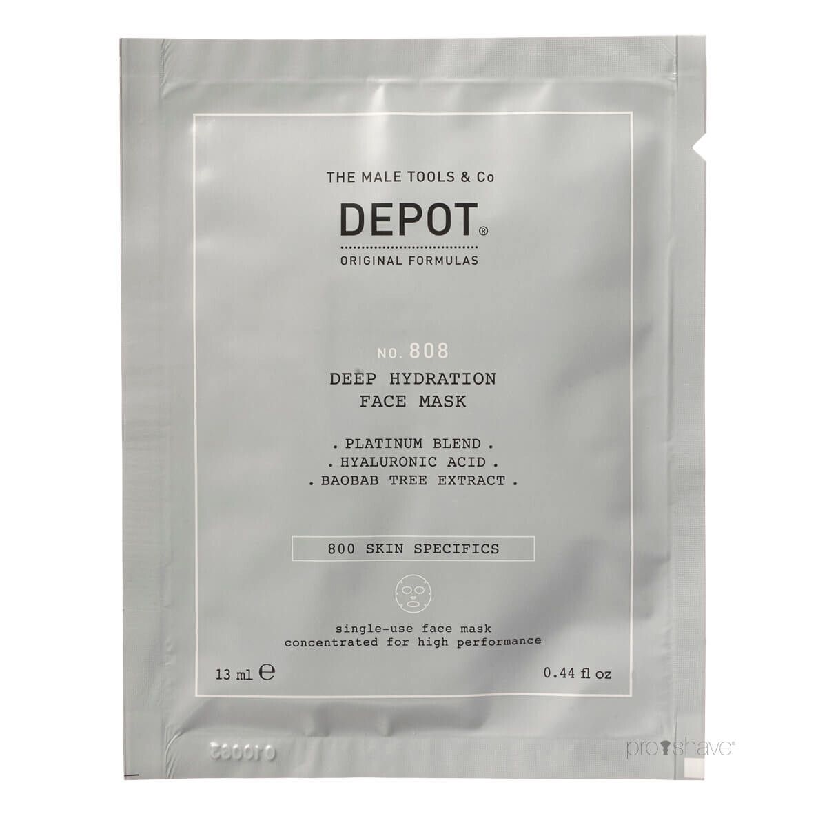 Depot Deep Hydration Face Mask, No. 808, 1 stk.