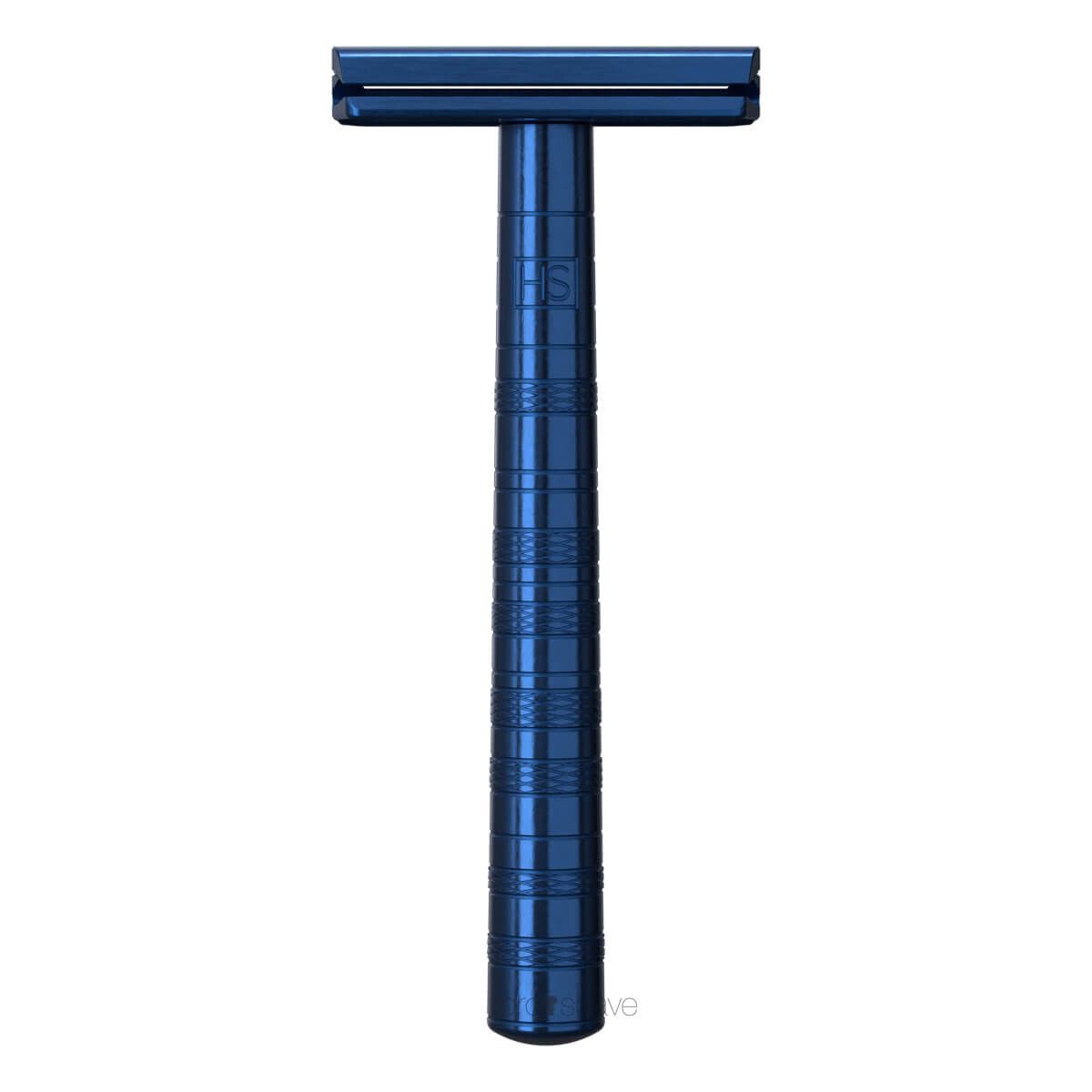 Henson Shaving AL13 DE-skraber, Steel Blue - MEDIUM